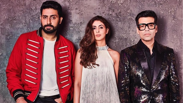 Abhishek-Bachchan-Shweta-Bachchan-Nanda-and-Karan-Johar-on-Koffee-With-Karan