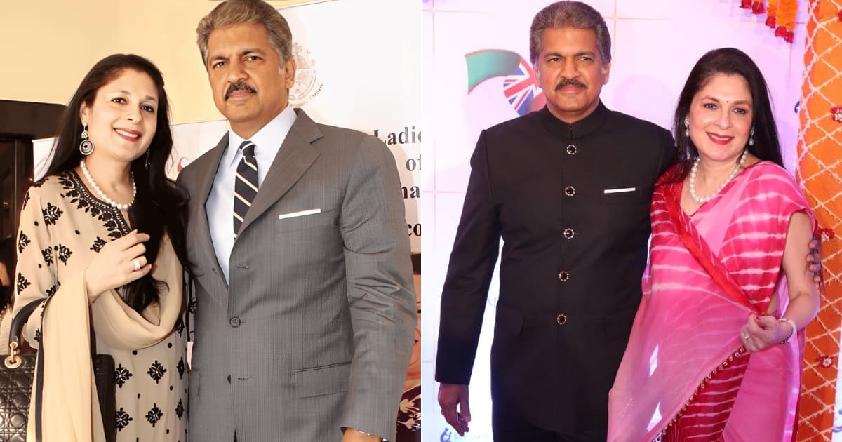 Anand Mahindra with wife Anuradha Mahindra