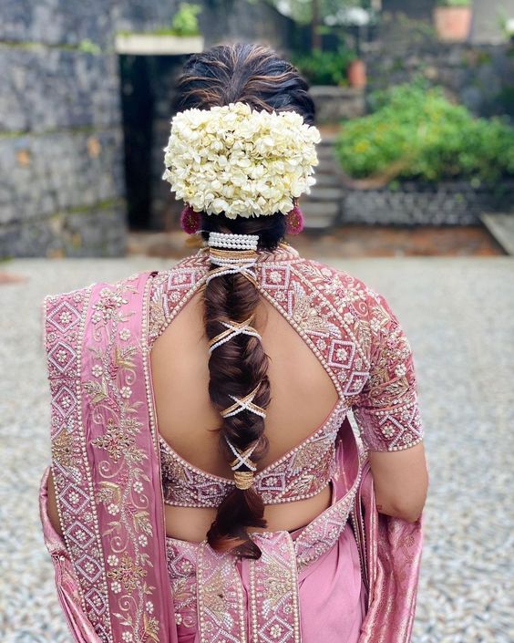 Braided wedding bridal hairstyle