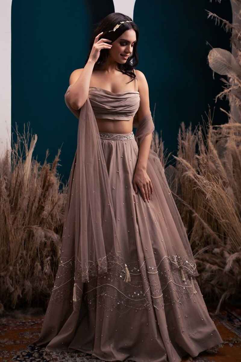 Cowl-neck-front-net-blouse-design