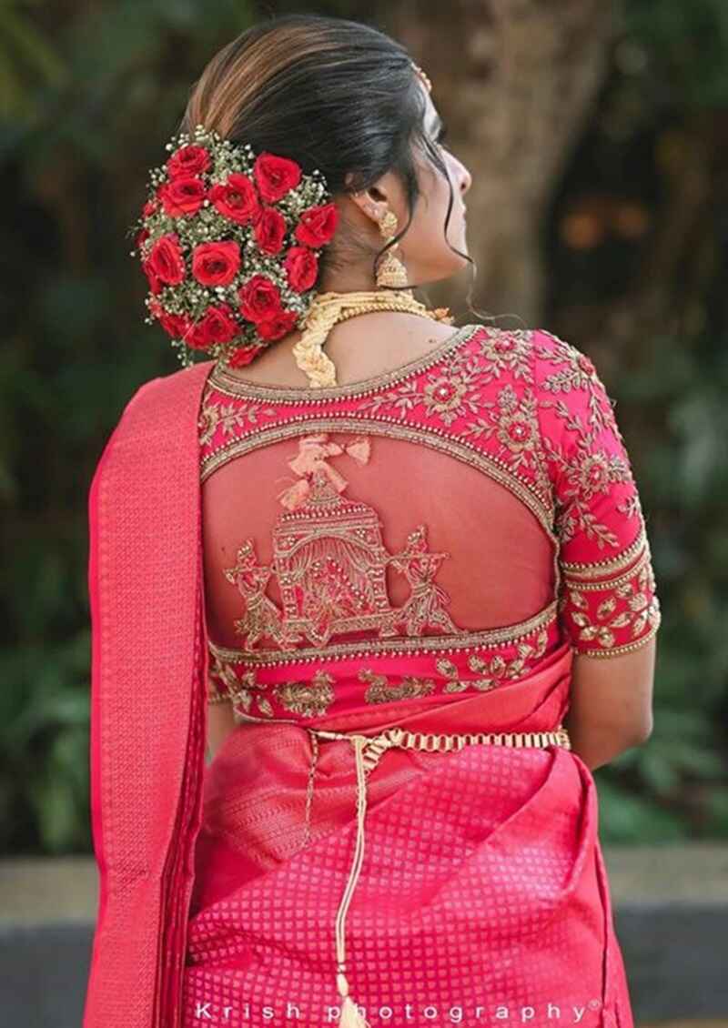 Doli-appliqued-net-blouse-design-back-and-front
