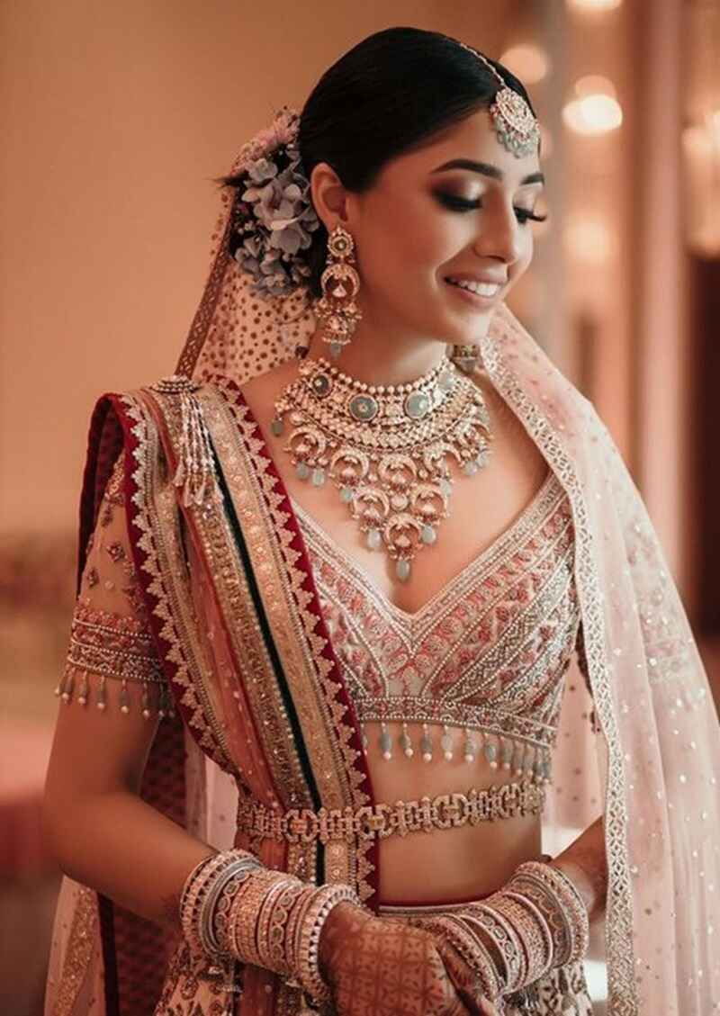 Embellished-pastel-bridal-blouse-designs
