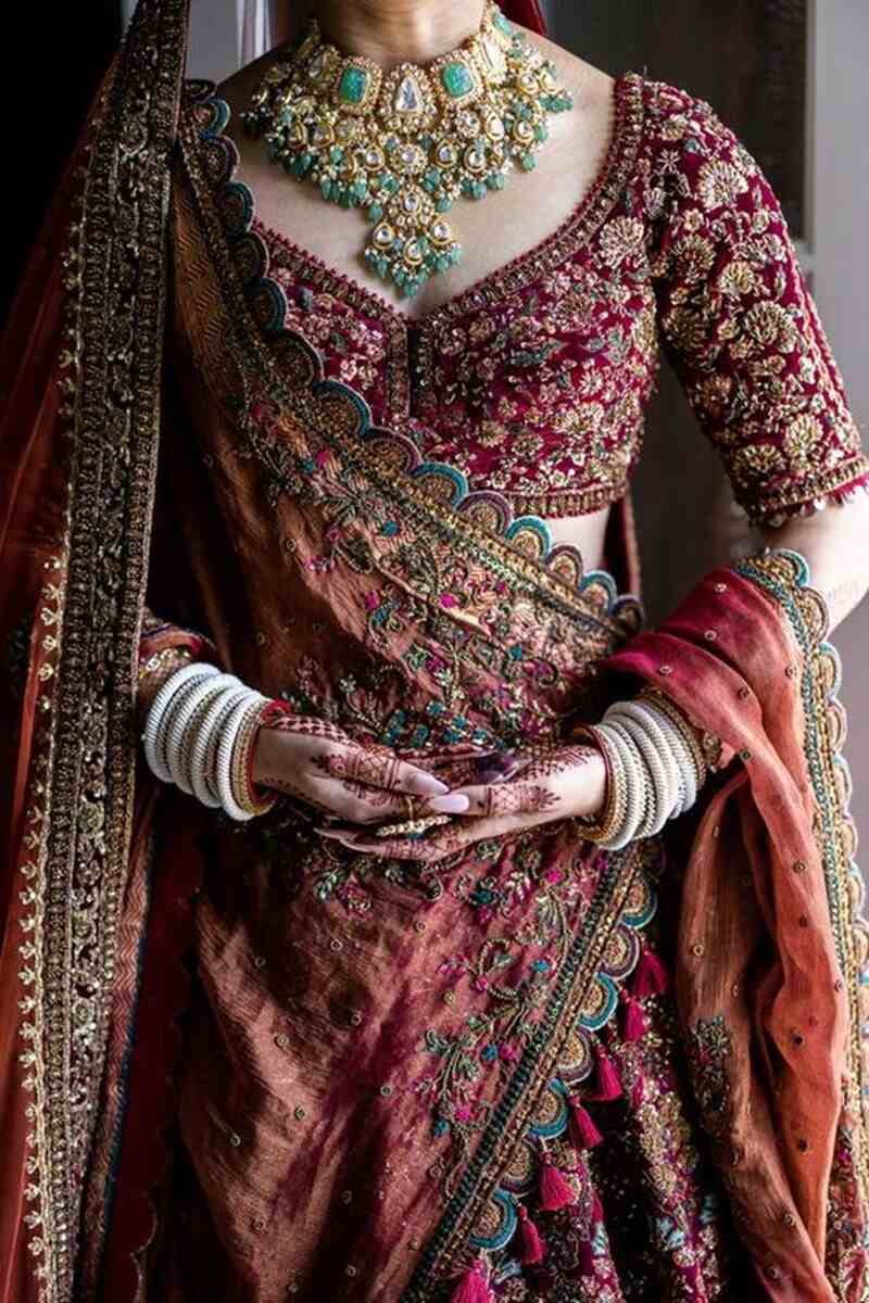 Floral-embroidered-bridal-blouse-designs