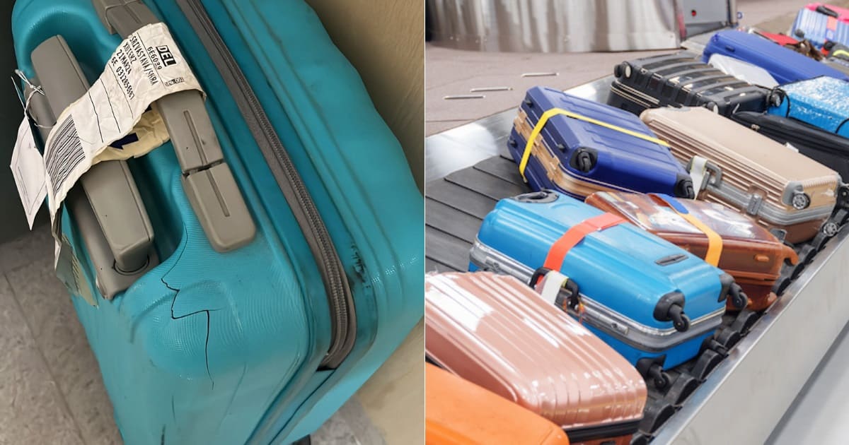 IndiGo damage luggage