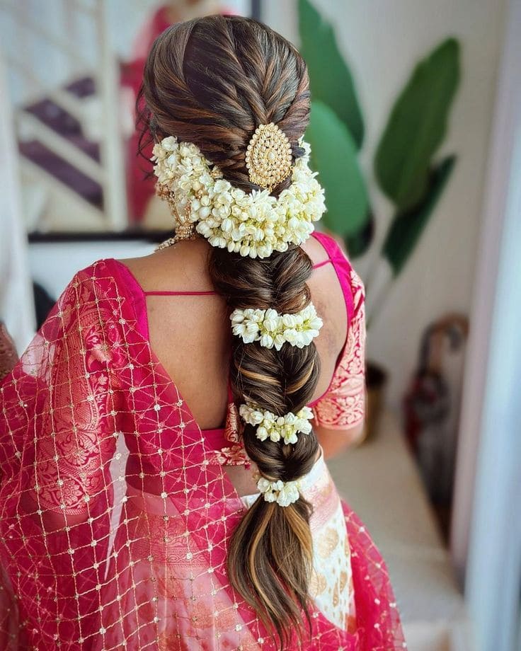 Indian bridal hairstyle