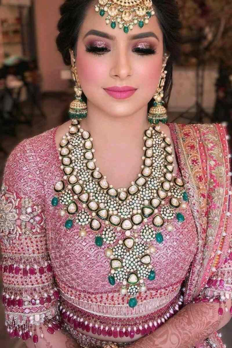 Kundan-embellished-bridal-blouse-designs