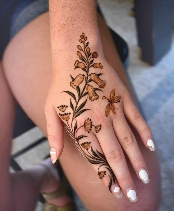 Orchid henna ideas