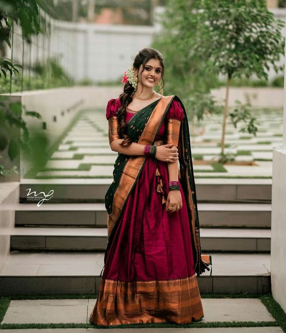 South Indian half saree for women