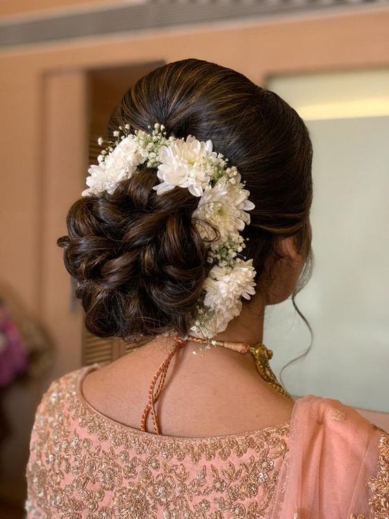 Twisted bridal buns