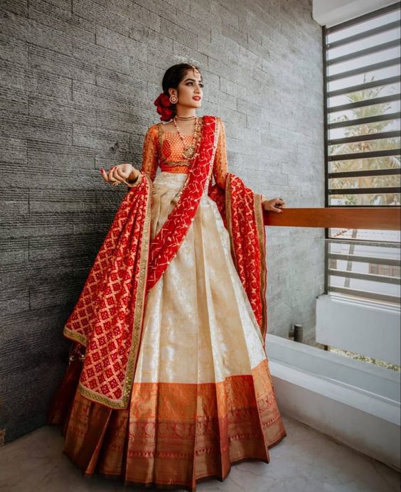 half_saree_lehenga_with_dupatta