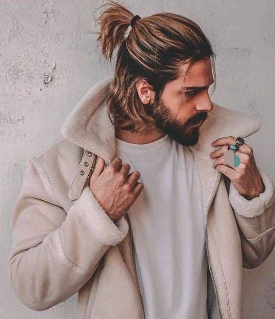 high pony long hairstyles for men