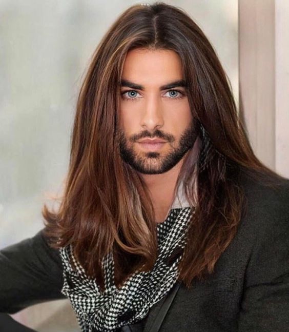long hairstyles for men straight