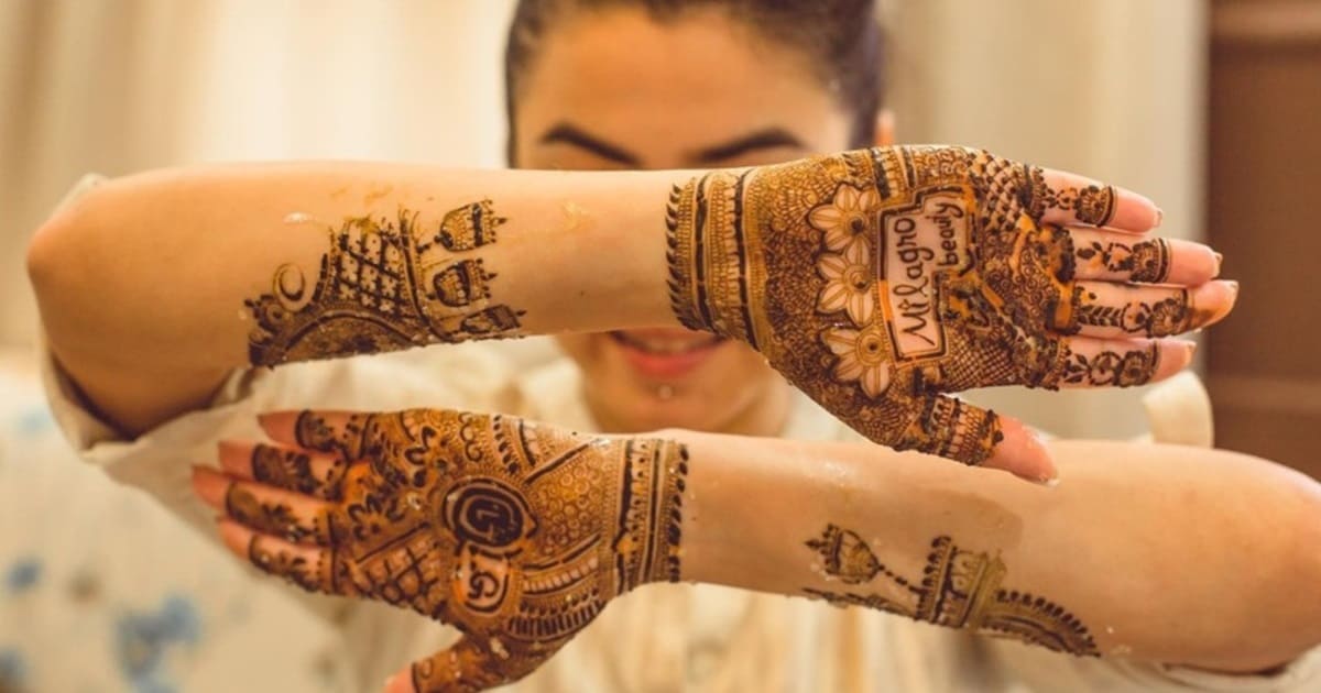 modern instagram unique mehndi design