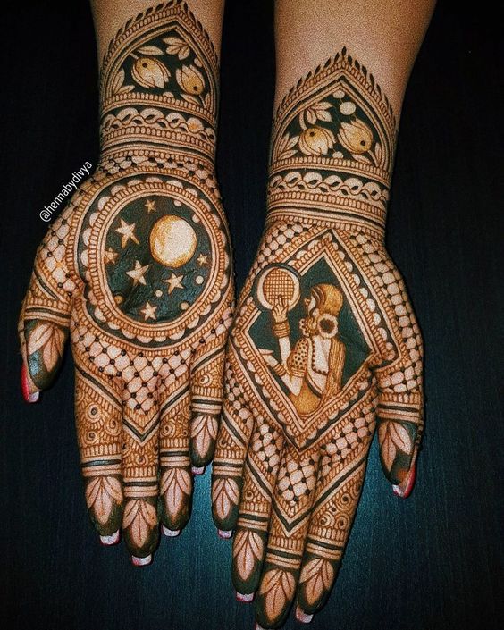 modern karva chauth mehndi designs