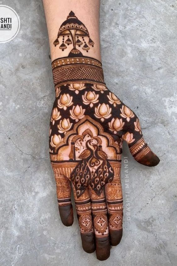 mor mehndi design