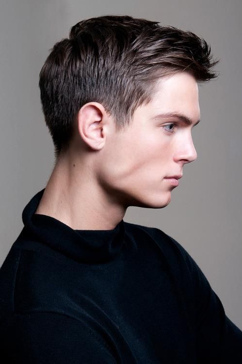 simple curly short hairstyle for men