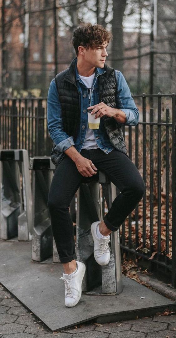 sitting poses for boys with coffee