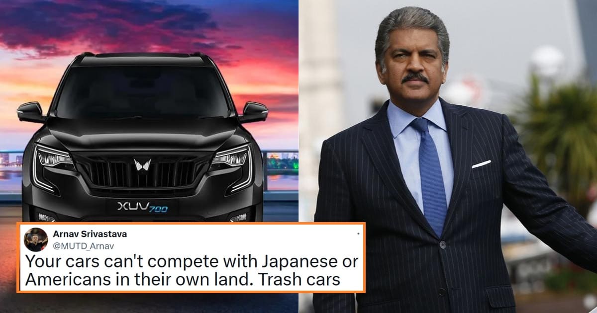 Anand Mahindra reply trash car comment