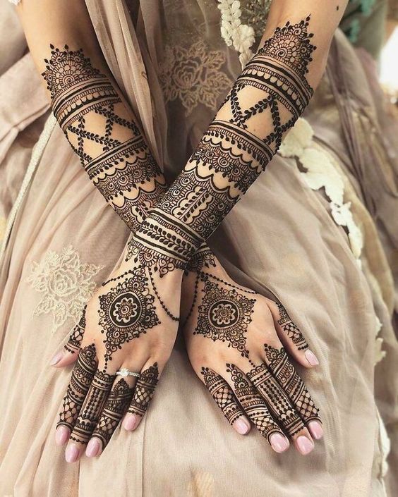 Arabic mehndi designs for brides