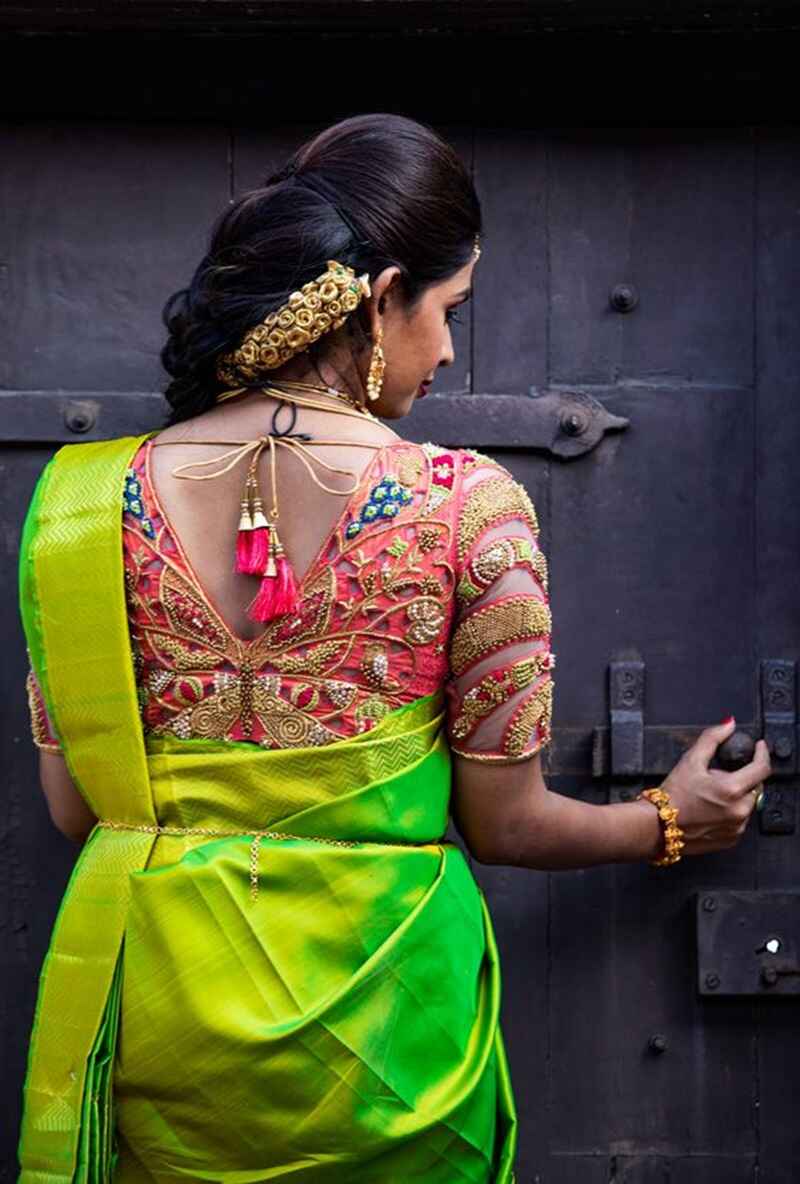 Butterfly-pattern-marriage-bridal-maggam-work-blouse-designs