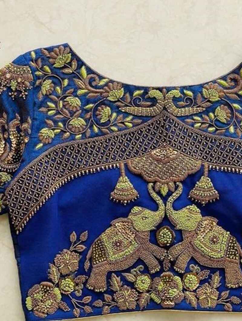 Elephant-motifs-marriage-bridal-maggam-work-blouse-designs
