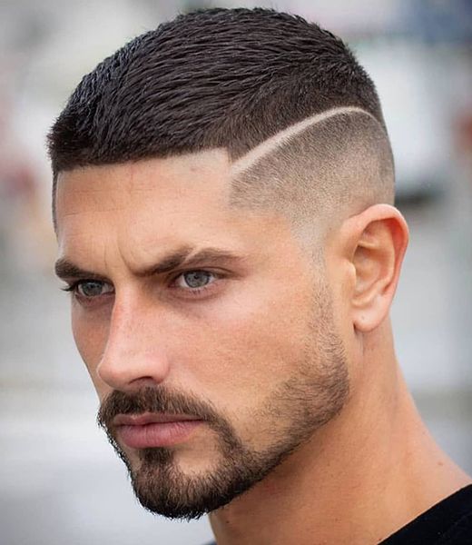 High top corporal cut with disconnected sides
