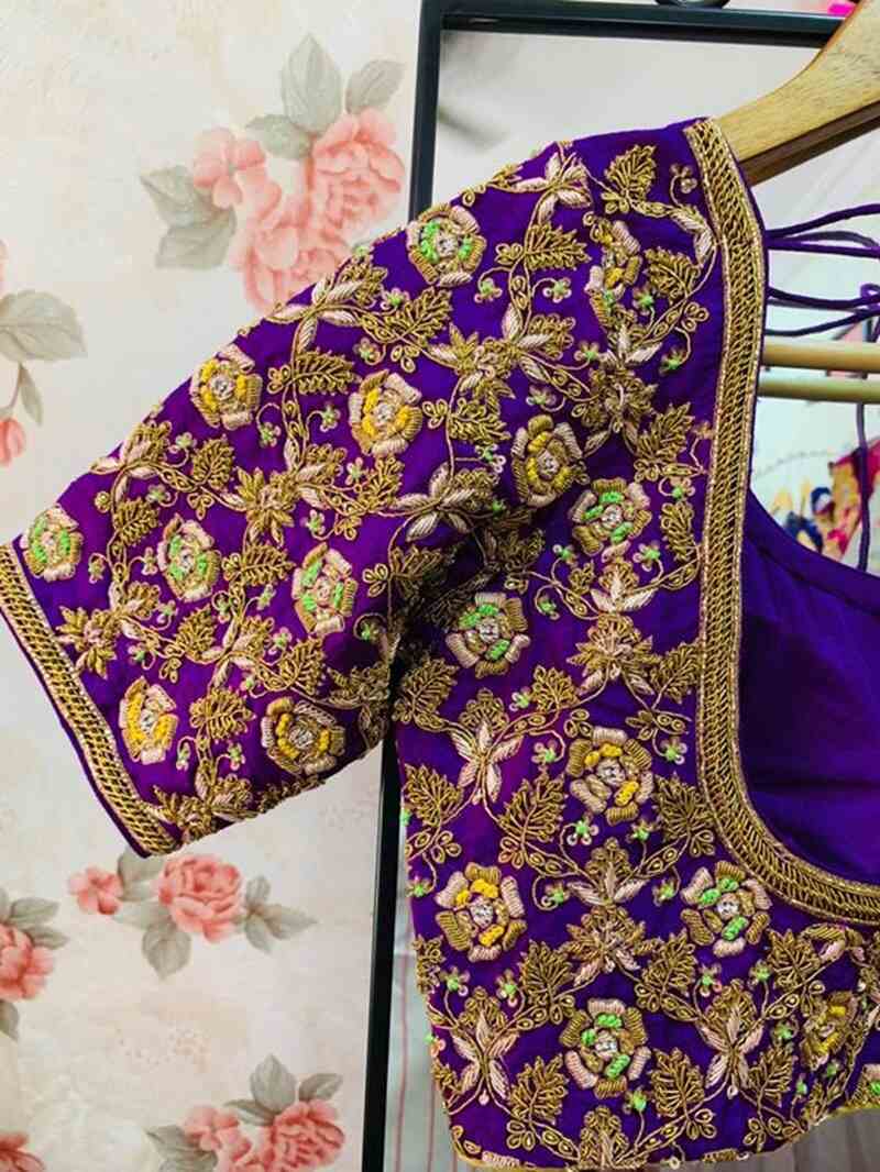 Rose-motifs-marriage-bridal-maggam-work-blouse-designs