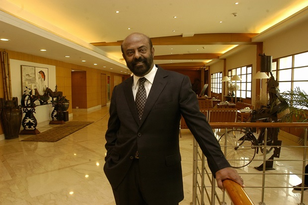Shiv Nadar Founder, Chairman and CEO - HCL Technologies Ltd, at his office in Noida, India. Potrait.