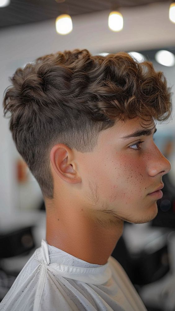 Sleek tapered fade haircut