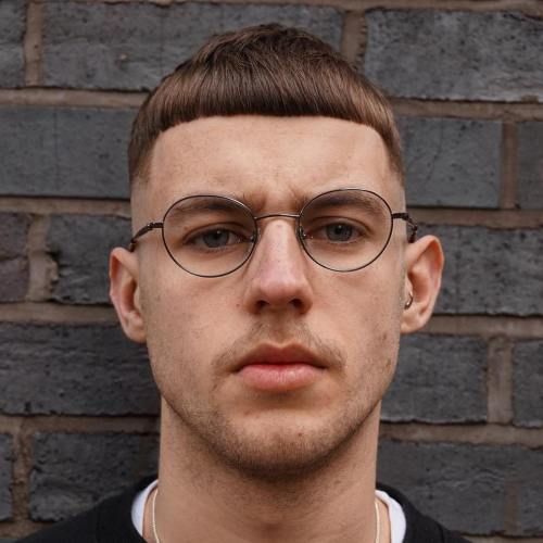 Symmetrical caesar haircut