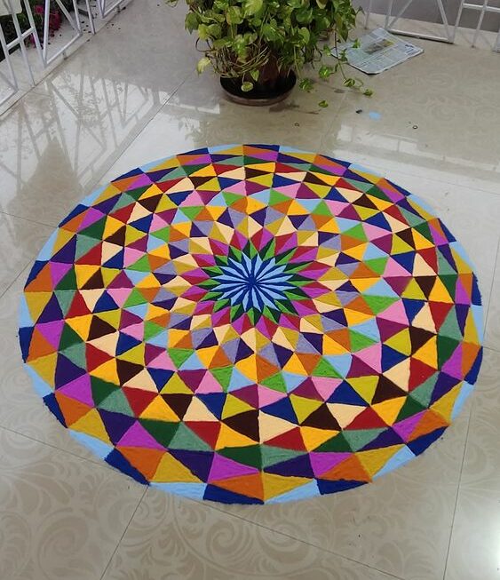 abstract rangoli design