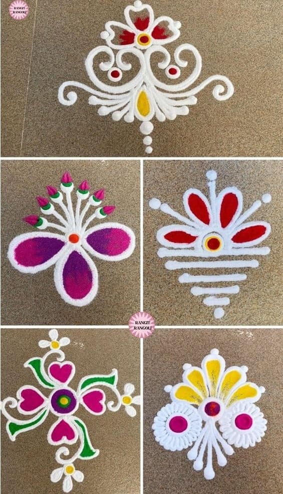 easy small rangoli designs 