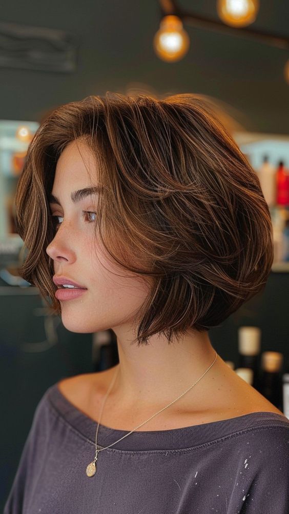 feather cut short hairstyles for women