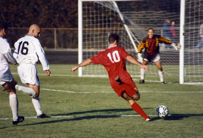 football playing