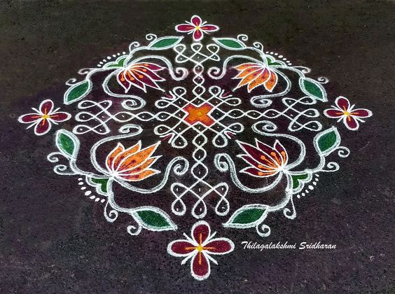 kolam designs 2024