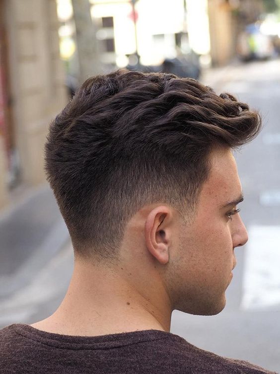 low fade haircut men short hair