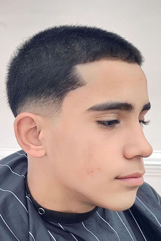 low fade military haircut