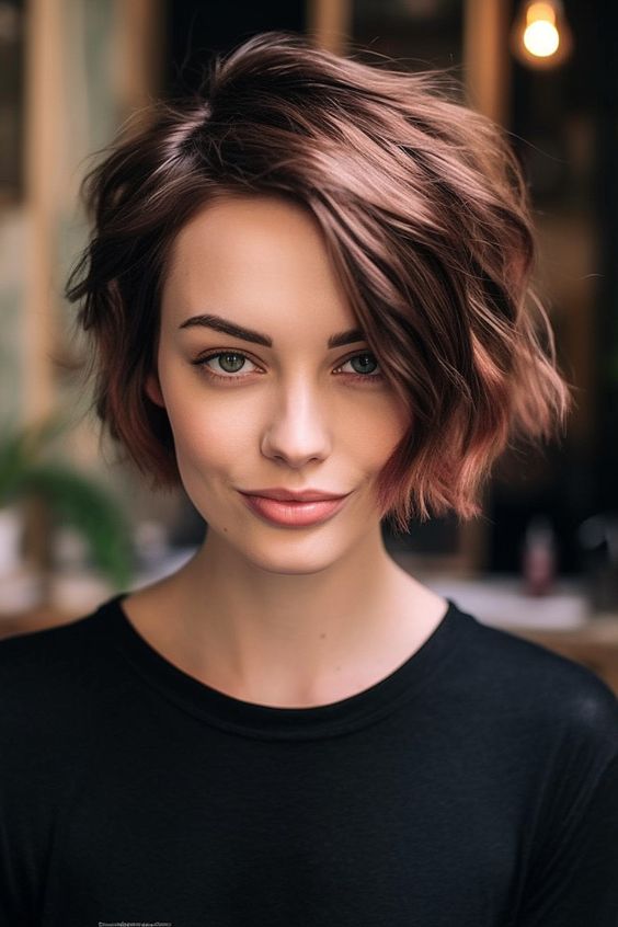 short bob haircuts for women wavy hair