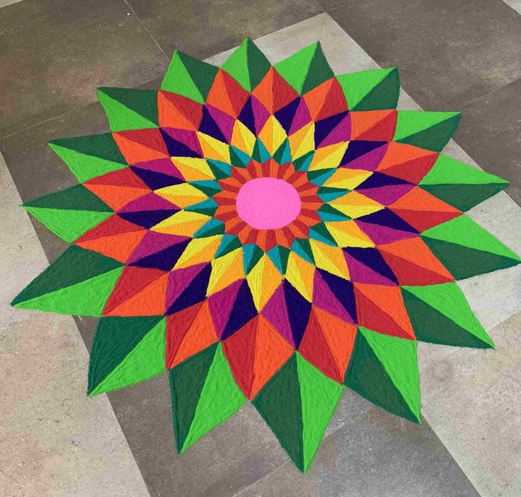 simple unique rangoli designs