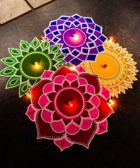 unique rangoli designs diwali