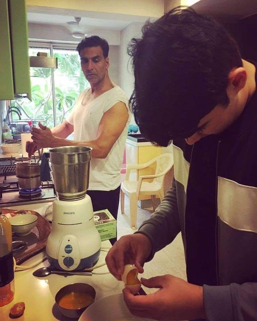 Aarav Kumar with Akshay Kumar