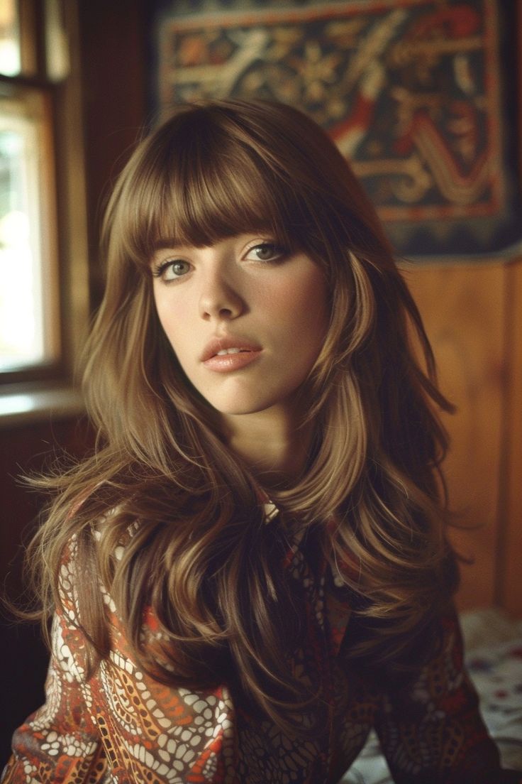  Bangs with Long Layers