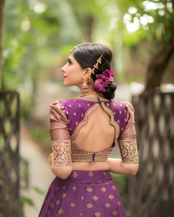 Bright lilac cut-out design