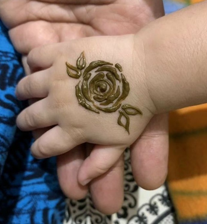 Cute kids henna design