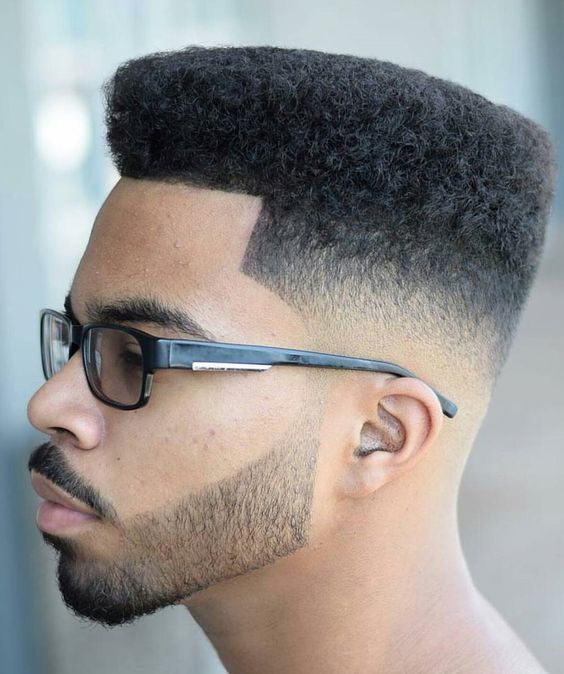 Flat top for curly hair