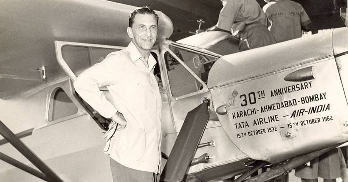 J.R.D. Tata flight