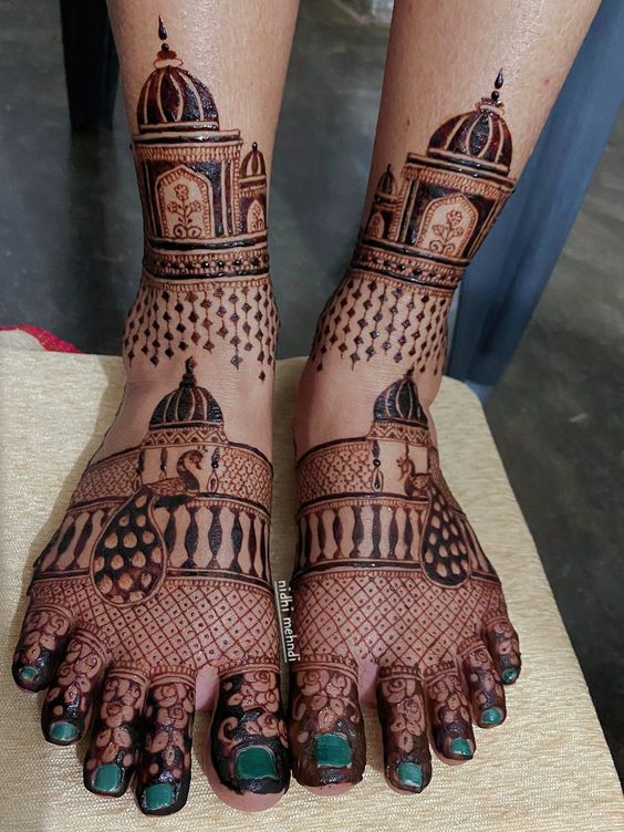 Jharokha mehndi design