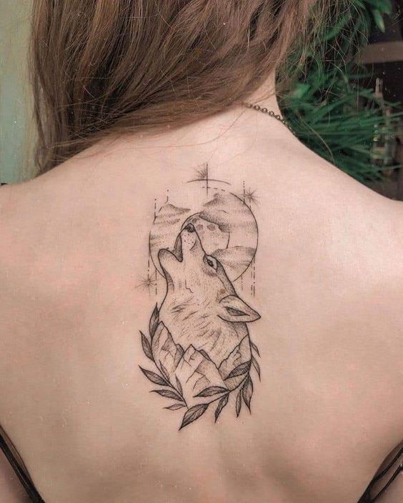 Lone wolf tattoo