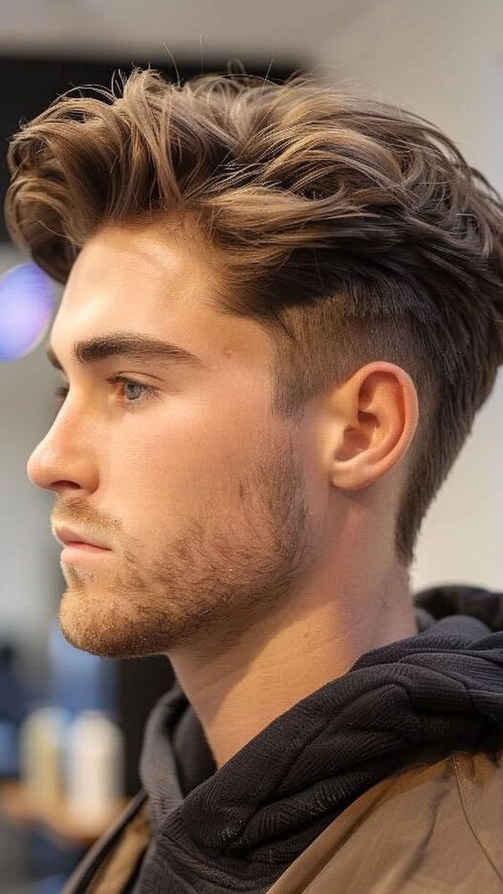 Low Drop Fade with Quiff