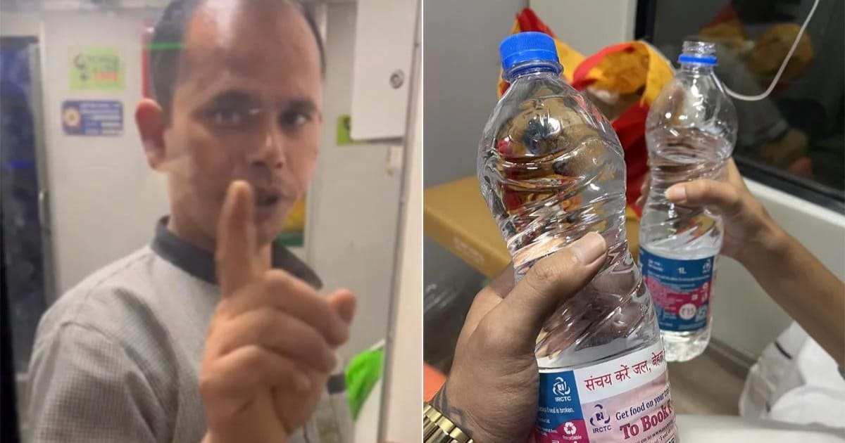 Man denied water in train